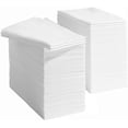 thumbnail image 1 of Prestee 50 White Disposable Bathroom Napkins - Linen Feel Disposable Paper Hand Towels - Single Use Cloth Like Paper Guest Towels for Dinner or Wedding Napkins, 1 of 7