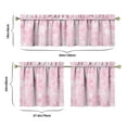 thumbnail image 6 of Kitchen Curtains and Valance Set 24 Inch Tier Pioneer Colorful Floral Curtains Small Drapes for Cafe Living Room Bathroom Farmhouse 3 Pieces Set Rod Pocket, 6 of 6