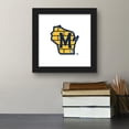 thumbnail image 3 of Gallery Pops MLB Milwaukee Brewers - Secondary Club Logo Wall Art, Black Framed Version, 12" x 12", 3 of 5