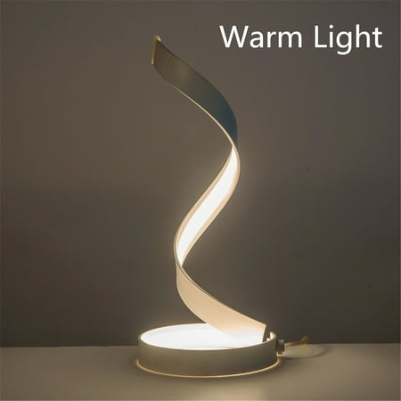 Au Modern Led Light Bedside Spiral Table Lamp Creative Design Curved Warm White Canada Au Modern Led Light Bedside Spiral, Modern Bedside Table Lamps Australia