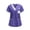 #12Purple, variant on Women's Nursing Uniform Top Loose-Fit Workwear with Pockets Short-Sleeve V-Neck Top