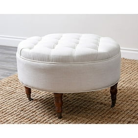 Citation Tufted Leather Ottoman Multiple Colors Walmart Com Walmart Com