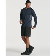 Real Essentials 4 Pack: Men's Dry-Fit Moisture Wicking Performance Long Sleeve T-Shirt, UV Sun Protection Outdoor Active Top