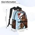 thumbnail image 4 of Gaeub Christmas Horse School Backpack Waterproof Bookbag for Men Women College High School Bags, 4 of 8