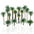 thumbnail image 1 of Saktopdeco 16 Piezas Modelo de Plástico Palmera de Coco Tropical Adorno para Tarta Árboles de Diorama para Modelo Tren Ferrocarril Jardín de Hadas, 1 of 5