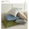 thumbnail image 7 of AUQ 2Pcs Decorative Pillow Covers Chenille Fabric Pillow Covers 16X16 Wrinkle Resistant Sofa Pillow Covers Style4, 7 of 7