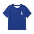 thumbnail image 6 of Boys Graphic Tees Under $10 Short Sleeve Shirts Casual Back to School Playwear Funny Cool #03 Blue 4-5 Years, 6 of 6
