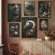 thumbnail image 3 of Dark Academia Art Crow Cuervo's Call póster impresiones para sala de estar, decoración del hogar, bruja gótica, Gato Negro, pintura en lienzo, arte de pared, 3 of 4
