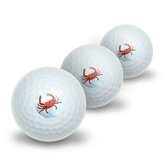 Crab Novelty Golf Balls 3 Pack