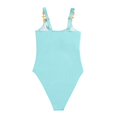 thumbnail image 5 of Gibobby Trajes de Baño para Mujer Traje de baño sólido Conservador de mujer Cristal de una pieza Color Sin espalda Halter Trajes de baño Tankinis Set(Azul,M), 5 of 5