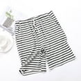 thumbnail image 2 of Besolor Women Pajama Shorts Comfy Lounge Bottom with Pockets Striped Sleepwear Drawstring Pj Bottoms Sleep Shorts, 2 of 3
