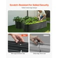 thumbnail image 4 of VEVOR Metal Raised Garden Bed, 8 x 2 x 2 ft Outdoor Galvanized Planter Box, with Open Bottom, Large Oval Planter Raised Bed for Gardening Vegetables, Flowers, Herbs, and Succulent Plants, Dark Gray, 4 of 9