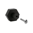 thumbnail image 2 of Era Hexagon Knob 4-Pack Brushed Black, 2 of 7