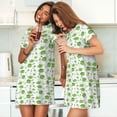 thumbnail image 4 of Pofeuu Kitchen Utensiles Cooking Pots Print Women's Loose Fit Short Sleeve Nightgown, Comfortable Sleep Dress for Women, Casual Lounge Sleepwear, Soft Cotton Sleep Dress, 4 of 6