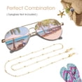 thumbnail image 2 of Sam & Lori Stylish Cute Eyeglass Chain for Women Eyewear Around Neck Gold Sunglasses Beaded Necklace Reading Lanyard, 2 of 5