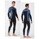 thumbnail image 3 of Eigraketly Traje de neopreno de 3MM para buceo, traje de neopreno grueso de manga larga, chaqueta, trajes de buceo, traje de Surf para aeróbic acuático, Deportes acuáticos azul S Eigraketly OD003290-01, 3 of 6