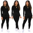thumbnail image 3 of Ensemble de Yoga pour Femmes Mode Ensemble de Sport 2 Pcs Manches Longues, 3 of 9