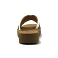 thumbnail image 4 of SODA LUCY ~ Women Open Toe Flatform Platform Crisscross Band Upper Fashion Slide Sandals, 4 of 5