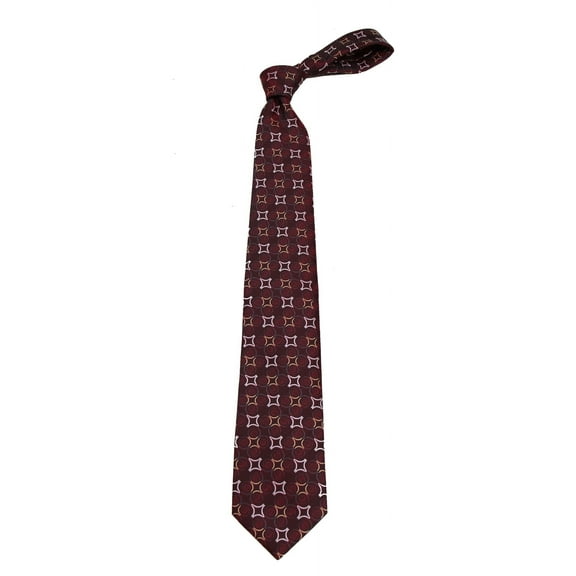 Boys Youth Burgundy Pattern Designer Necktie Ties