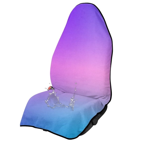 Garronmavis Soft Multi-Functional Car Towel Seat Cover 1 PC Waterproof Stain Resistant Front Seat Protector Auto Interior Decor for Sports Outdoor Daily Use Fits Most Cars SUV Trucks Sedan Van