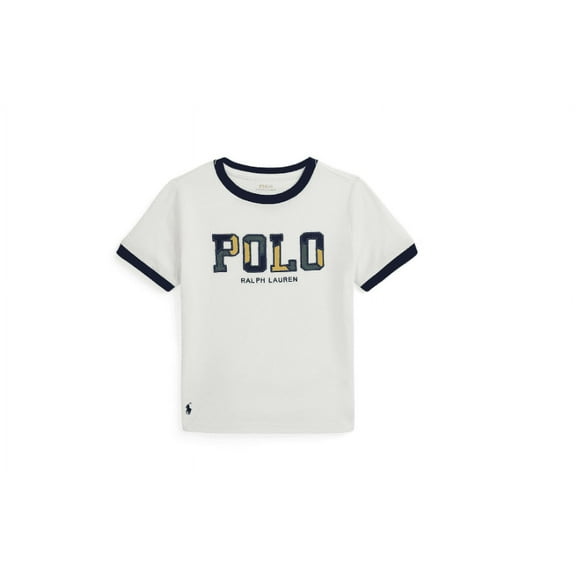 Polo Ralph Lauren Toddler and Little Boys Corduroy-Logo Cotton Jersey Tee - White
