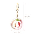 thumbnail image 2 of Llavero de pez dorado, divertido llavero, mochila, bolso, decoración colgante., 2 of 8
