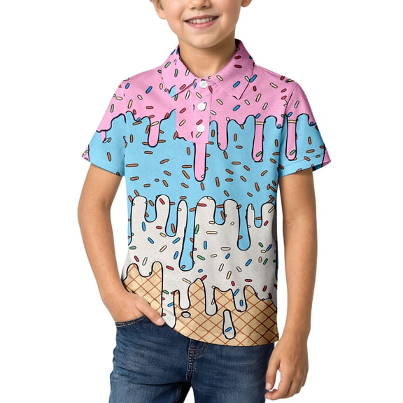 Toddler Boys Short Sleeve Shirt Tees Graphic Tee Top with Print Comfort Fit Shirts Size 120