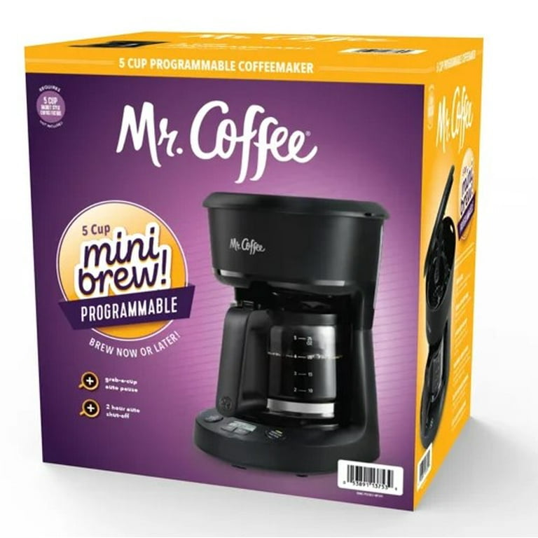 Mr. Coffee® Black/Chrome Programmable Coffee Maker, 5 c - Fry's Food Stores