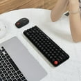 HLJHKJWM Wireless Lavender Cute Keyboard and Mouse Combo with Long