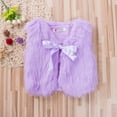thumbnail image 3 of Baby Girl Faux Fur Sleeveless Vest Soft and Comfortable Plush Short Coat, 3 of 6