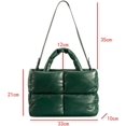 thumbnail image 5 of Kukuzhu Hobo Bags for Women Soft Puffer Down Padding Shoulder Bags Top-Handle Bags Square Solid Tote Handbags, 5 of 8