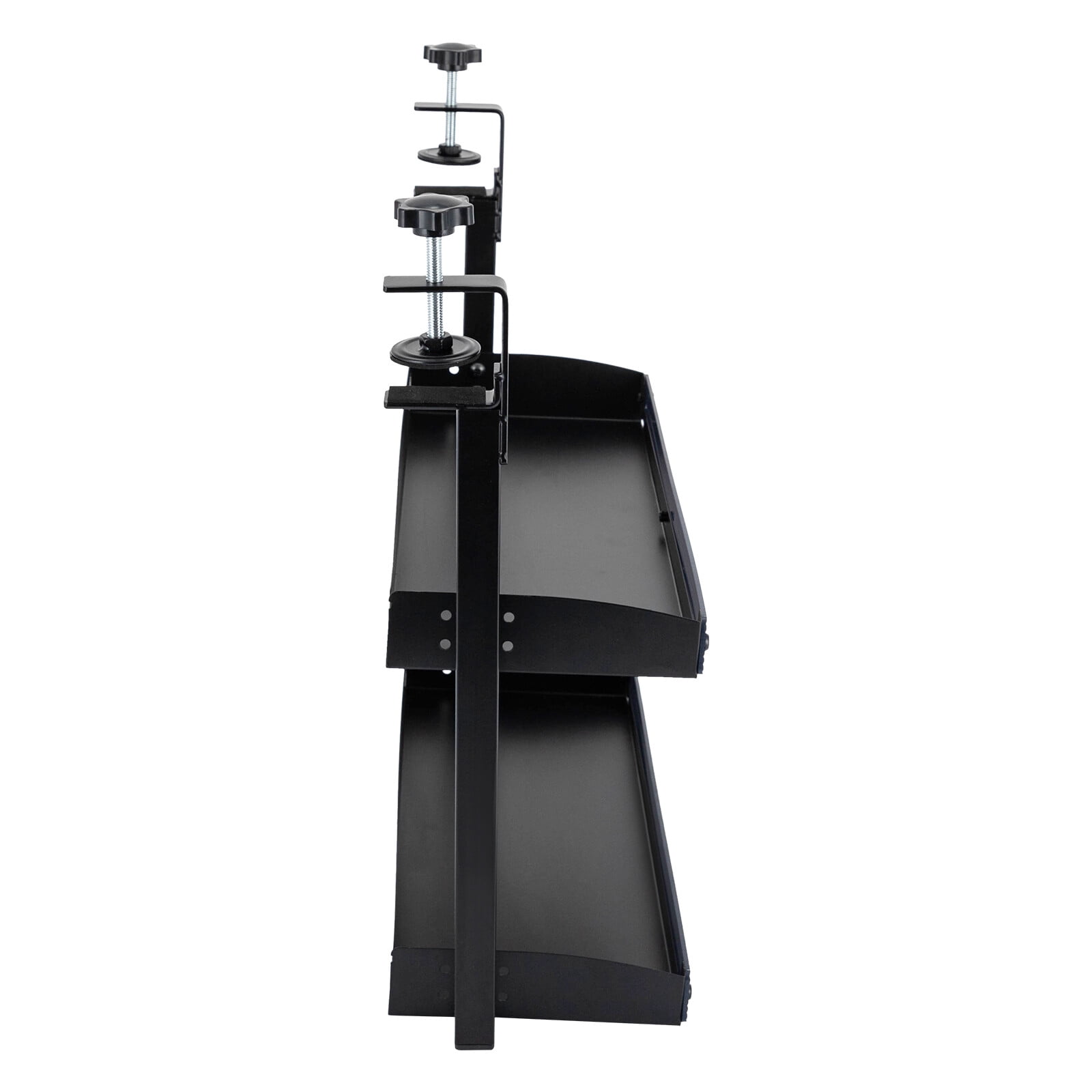 TFCFL 2 Tier Clip-on Desktop Organizer Desk Book Shelf w/ Adjustable Storage Tray For Home Office