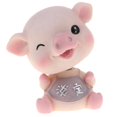 thumbnail image 1 of Sacudiendo La Cabeza Muñeca Asintiendo con La Cabeza de Cerdo de La Juguetes Coche Ornamento Del Tablero de Instrumentos B Sunnimix Resina que sacude la muñeca principal, 1 of 8