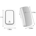 thumbnail image 3 of Xihbxyly Paletas No Reclamadas Timbre Navideño Autogenerador para Hogar con Batería - Timbre Inalámbrico a Través de La Pared Buscapersonas para Personas Mayores 38 Tonos de Llamada, 3 of 7
