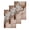 Brown, variant on Marble Beige Kitchen Dish Towels for Drying Dishes Set of 4, Modern Abstract Ink Painting Luxury Waffle Weave Microfiber Hand Tea Bathroom Towels Quick Dry & Absorbent Towel 15.7x23.6