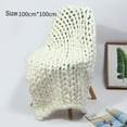 thumbnail image 2 of Throw Blanket, Warm Multipurpose Thick Line Knit Blanket Beautiful Hand Made  For Living Room, 2 of 7