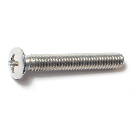 #8-32 x 1-1/4" 18-8 Stainless Phillips Oval Head Machine Screws (100 pcs.)
