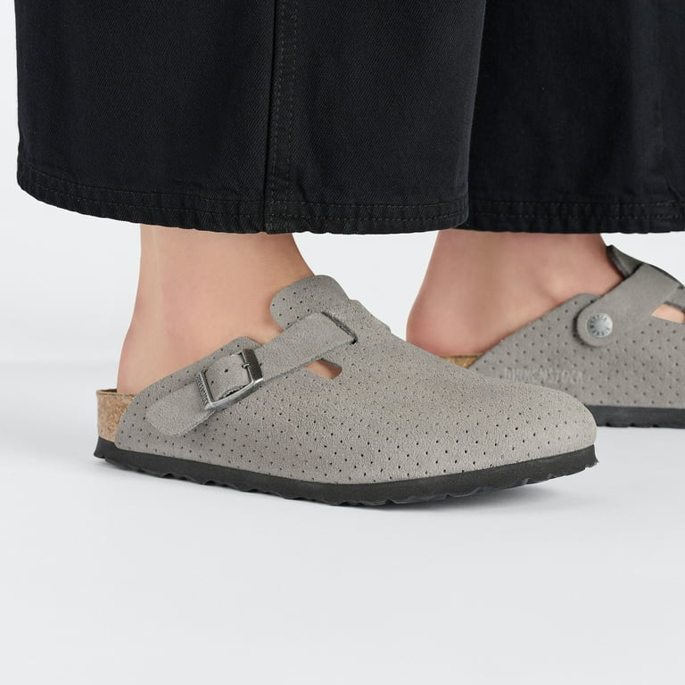 D*1様 BIRKENSTOCK BOSTON (値下げしました!) BIRKENSTOCK BOSTON SUEDE EMBOSSED Clogs Dotted Stone Coin