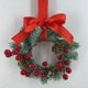 thumbnail image 3 of Mini Coronas Navideñas para Ventanas con Lazos de Cinta y Bayas Rojas | Decoración Festiva para Ventanas y Puertas | Fáciles de Colgar | 1 Unidad, 3 of 5