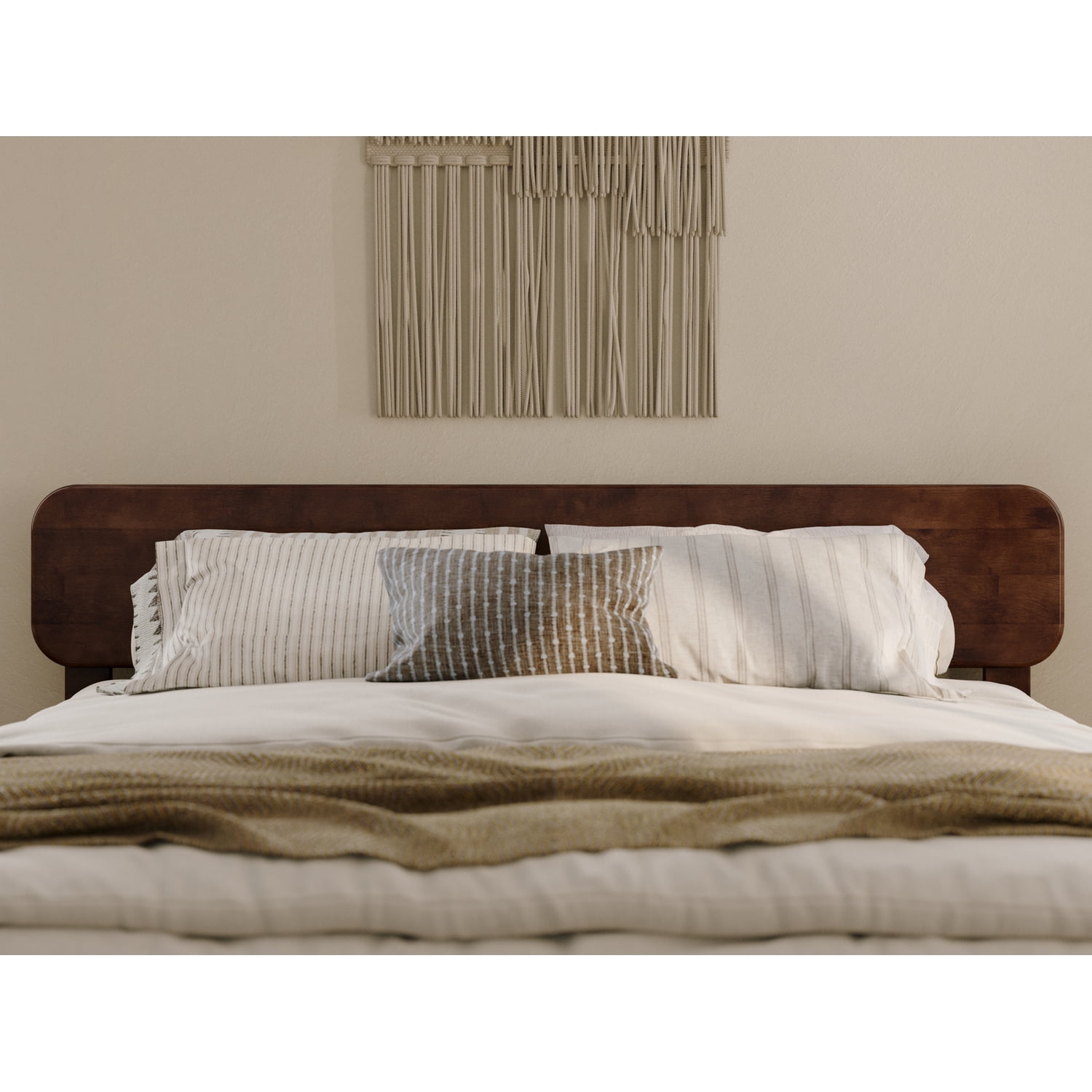 AFI, Florence Queen Solid Wood Headboard, Walnut
