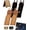 Black x2 + Brown x2, variant on Buckless Belt, Metal Hook Elastic No Buckle Belt Bro, Adjustable Work Side Belt for Men Women