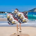 thumbnail image 2 of Yayeee Kids Hooded Towel with Hand Pockets Beach Soft Absorbent Bath Wrap 50 x 23.5 inch, American Eagle Pattern, 2 of 5