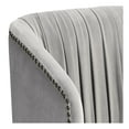 thumbnail image 3 of 55 Downing Street Caroline 24" Wide Gray Velvet Pleat Modern Armchair, 3 of 9