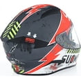 thumbnail image 5 of Suomy 2019 Speedstar Propeller Matte Full Face Helmet - Anthracite/Red, 5 of 7