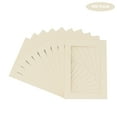 thumbnail image 2 of Textured Cream Acid Free 16x20 Picture Frame Mats with White Core Bevel Cut for 13x19 Pictures -, 2 of 3