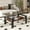 Gray(A), variant on Holaki Rectangle Coffee Table, Tempered Glass Tabletop with MDF Layer, Modern Table for Living Room , Transparent Glass