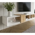 thumbnail image 3 of Belt 71'' Floating Tv Stand Wooden White-Oak, 3 of 9