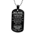 thumbnail image 1 of Xihbxyly En venta Joyas de acero inoxidable para mi hijo Collar militar Regalo de letras de acero inoxidable, 1 of 1