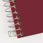 Five Star Personal College Ruled Notebook, 4.5 x 7, Burgundy Red, Poly, Spiral, 80 Sheets