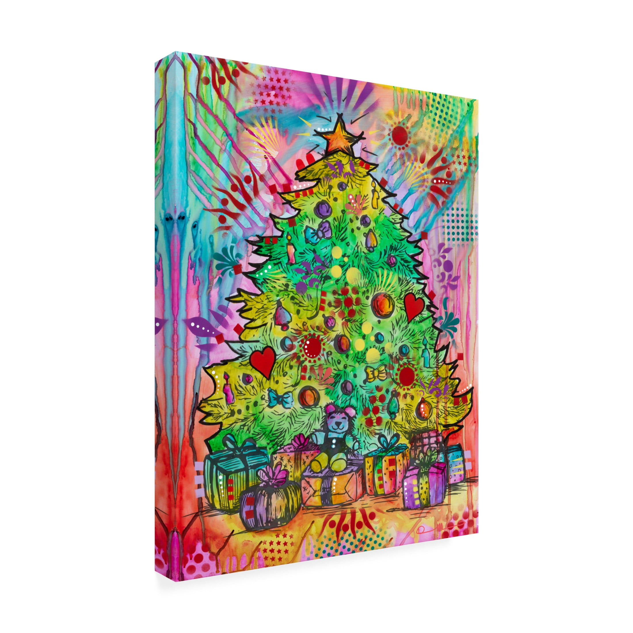 Canvas Wall Art - Dean Russo 'Christmas Tree' Wall Art for Living Room, Bedroom, or Office Décor by Trademark Fine Art - 35 x 47 Inches